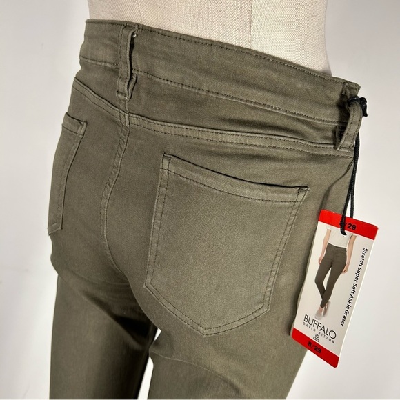 ❤️ NWT Buffalo David Bitton Olive Skinny Jeans Aubrey high rise ankle 29x26 - Picture 3 of 13